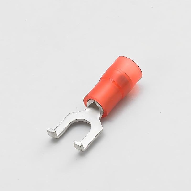 NYLON-INSULATED DOUBLE CRIMP FLANGE SPADE TERMINALS（FSNYD SERIES）