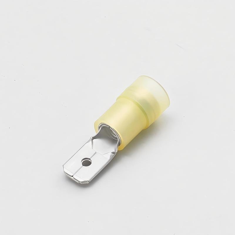 NYLON-INSULATED DOUBLE CRIMP MALE DISCONNECTORS(MDNYD SERIES)